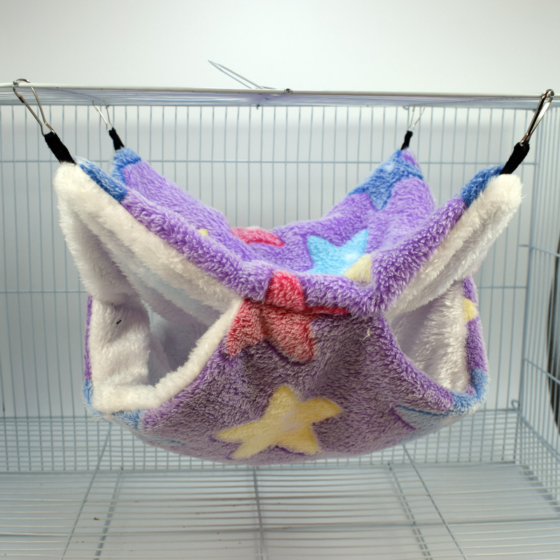 Flanelinis lizdas ir hamakas mažiems gyvūnėliams – naudojamas visus metus, žiemą geriausia