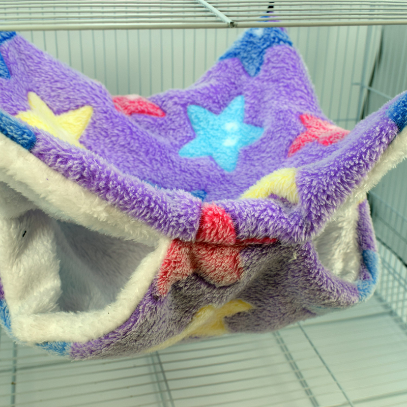 Flanelinis lizdas ir hamakas mažiems gyvūnėliams – naudojamas visus metus, žiemą geriausia