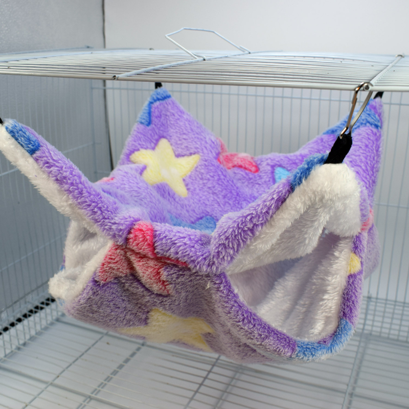 Flanelinis lizdas ir hamakas mažiems gyvūnėliams – naudojamas visus metus, žiemą geriausia