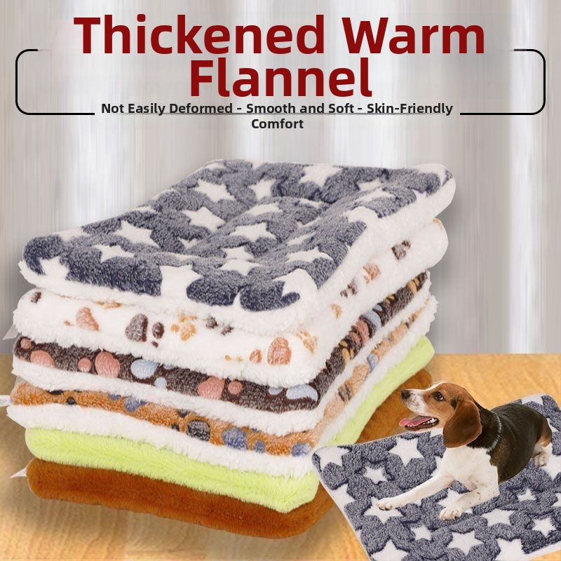 Šuns kilimėlis - žieminis storas pūkuotas guolis, šilta ir ekstra stora pagalvė