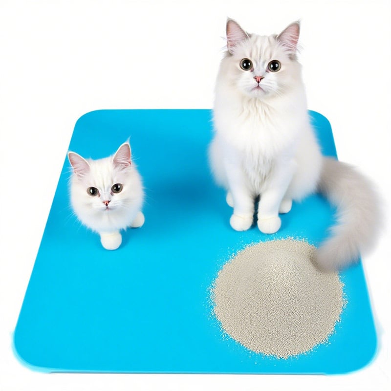 Silicone katės kraiko kilimėlis, neslystantis, sulankstomas (Medžiaga: Silikonas; Kategorija: Silikoniniai naminių gyvūnėlių kilimėliai; Tipas: Katės kraiko kilimėlis)