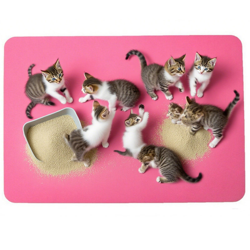 Silicone katės kraiko kilimėlis, neslystantis, sulankstomas (Medžiaga: Silikonas; Kategorija: Silikoniniai naminių gyvūnėlių kilimėliai; Tipas: Katės kraiko kilimėlis)