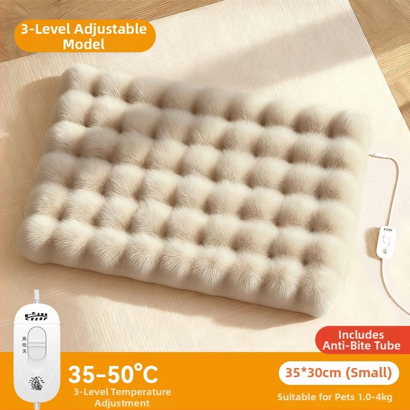 Elektrinis šildomas kačių kilimėlis žiemai, su temperatūros kontrole ir laikmačiu (PP medžiaga)