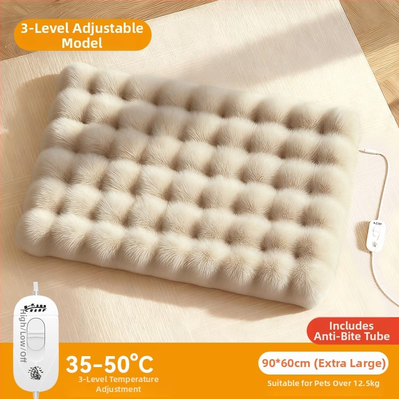 Elektrinis šildomas kačių kilimėlis žiemai, su temperatūros kontrole ir laikmačiu (PP medžiaga)