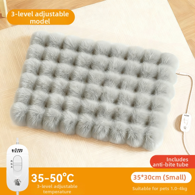 Elektrinis šildomas kačių kilimėlis žiemai, su temperatūros kontrole ir laikmačiu (PP medžiaga)