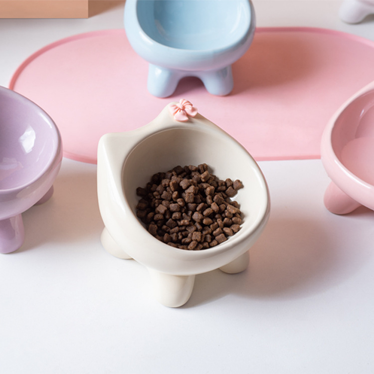Vas ceramic pentru pisici — Brand Shuo ni — Origine Chaozhou, Guangdong — Vas pentru hrană de pisică — Cod produs Ph20250803-2