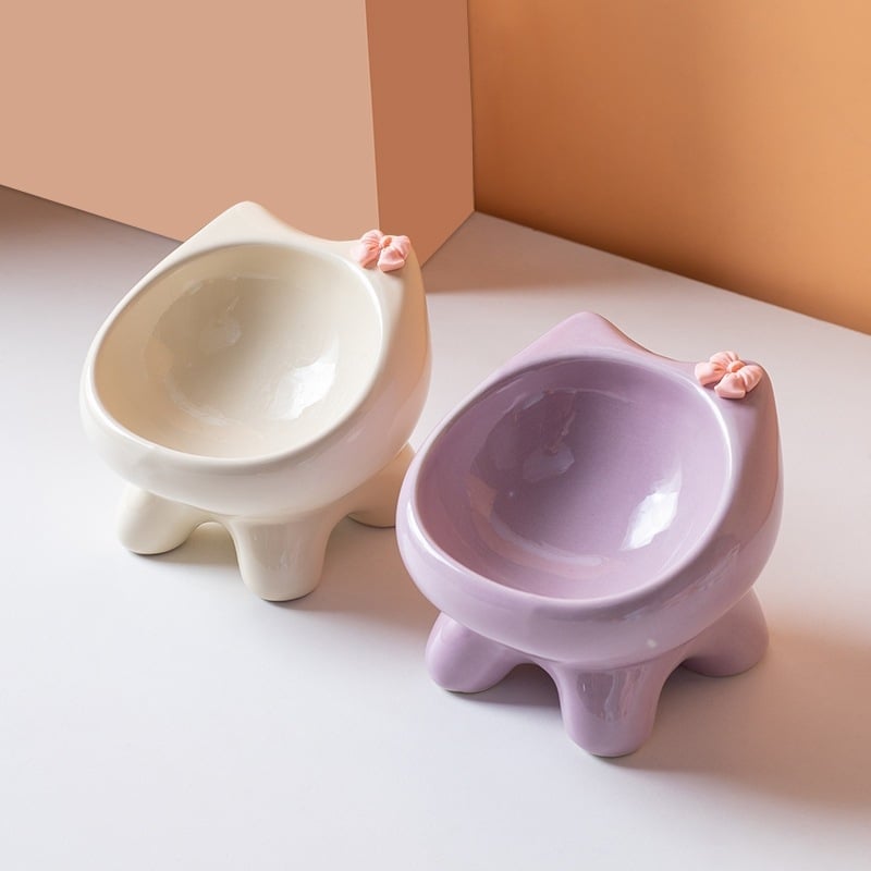 Vas ceramic pentru pisici — Brand Shuo ni — Origine Chaozhou, Guangdong — Vas pentru hrană de pisică — Cod produs Ph20250803-2