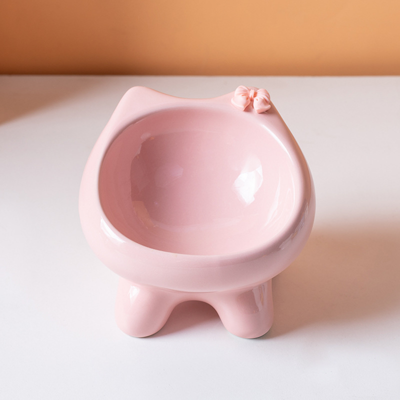 Vas ceramic pentru pisici — Brand Shuo ni — Origine Chaozhou, Guangdong — Vas pentru hrană de pisică — Cod produs Ph20250803-2