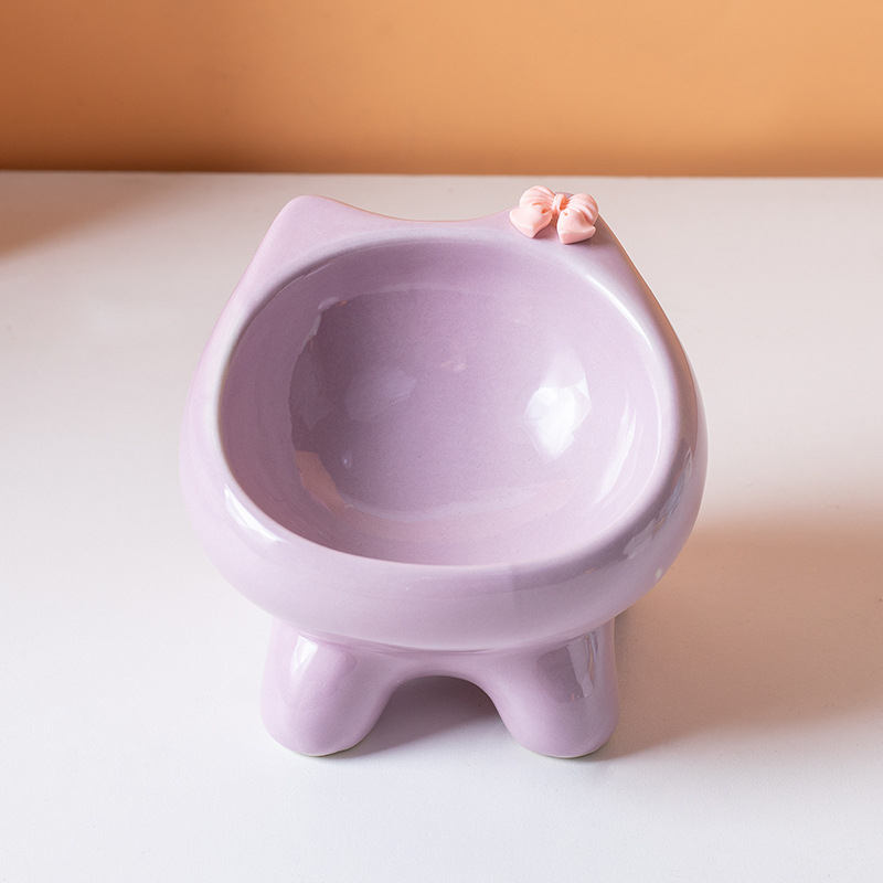 Vas ceramic pentru pisici — Brand Shuo ni — Origine Chaozhou, Guangdong — Vas pentru hrană de pisică — Cod produs Ph20250803-2