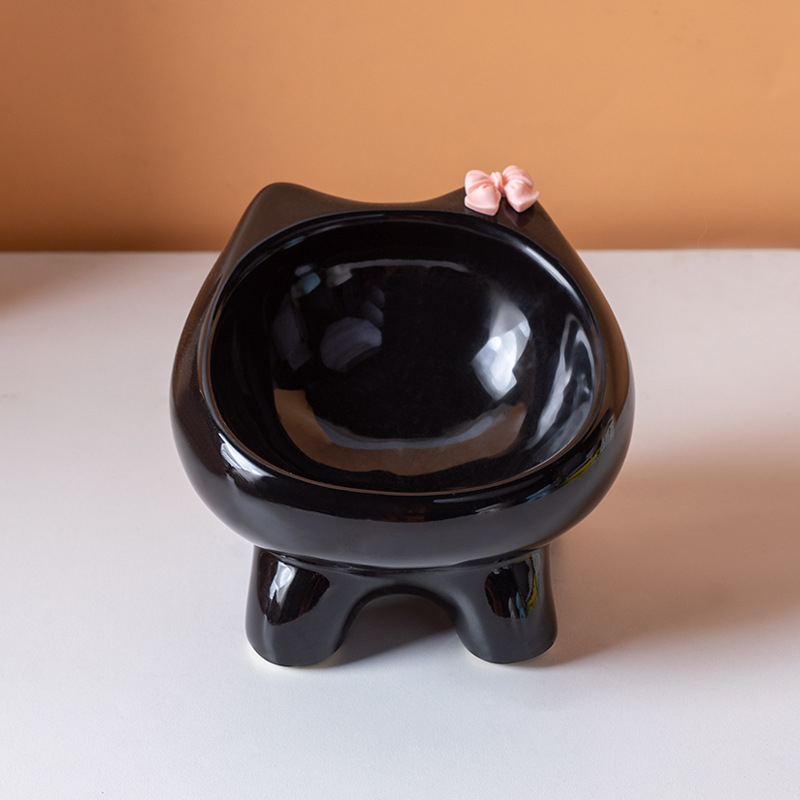 Vas ceramic pentru pisici — Brand Shuo ni — Origine Chaozhou, Guangdong — Vas pentru hrană de pisică — Cod produs Ph20250803-2