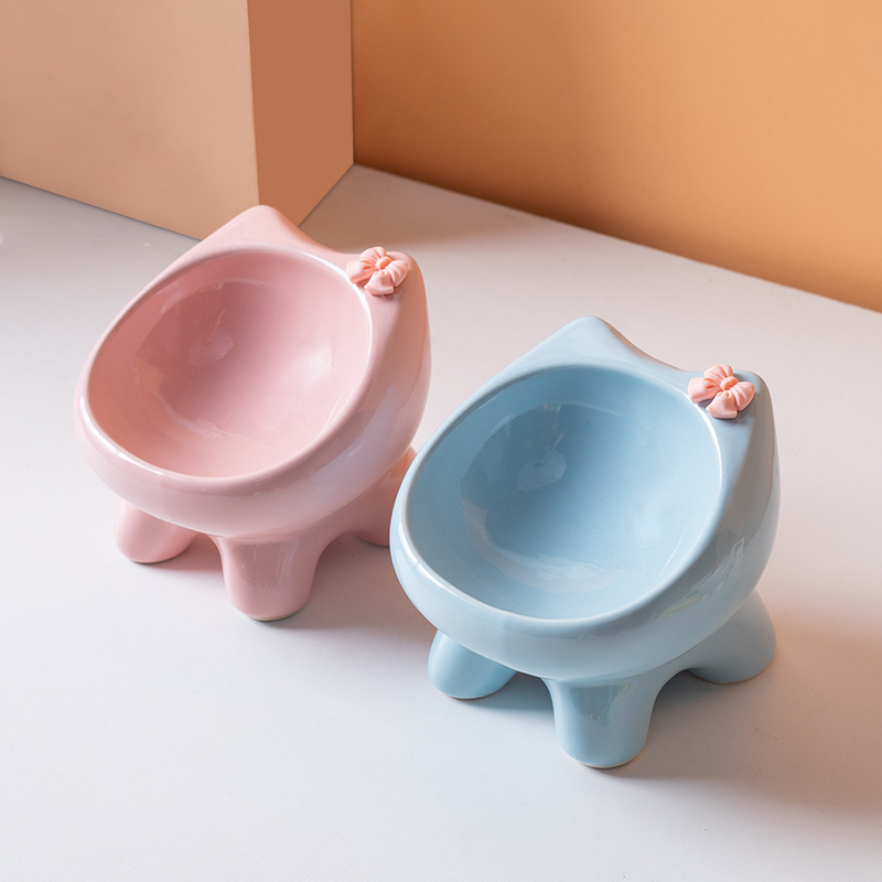 Vas ceramic pentru pisici — Brand Shuo ni — Origine Chaozhou, Guangdong — Vas pentru hrană de pisică — Cod produs Ph20250803-2