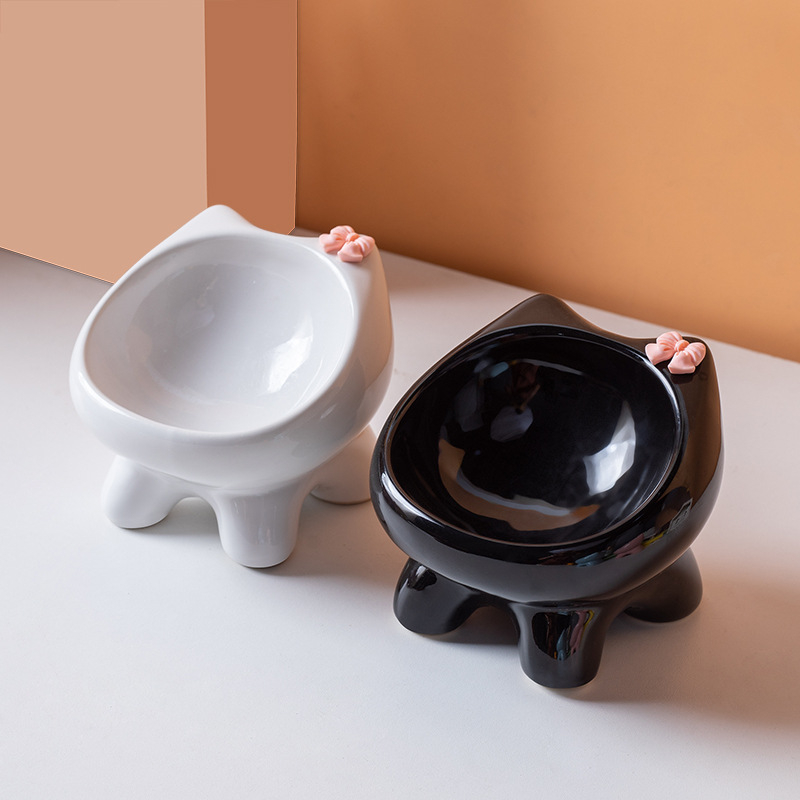 Vas ceramic pentru pisici — Brand Shuo ni — Origine Chaozhou, Guangdong — Vas pentru hrană de pisică — Cod produs Ph20250803-2