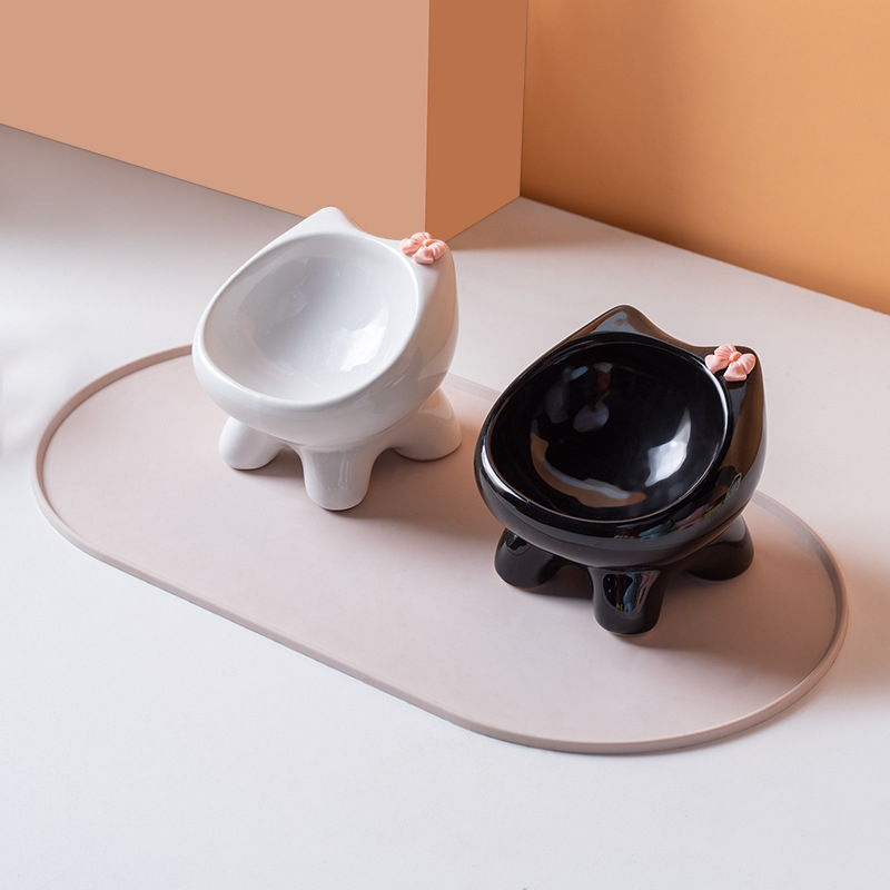 Vas ceramic pentru pisici — Brand Shuo ni — Origine Chaozhou, Guangdong — Vas pentru hrană de pisică — Cod produs Ph20250803-2
