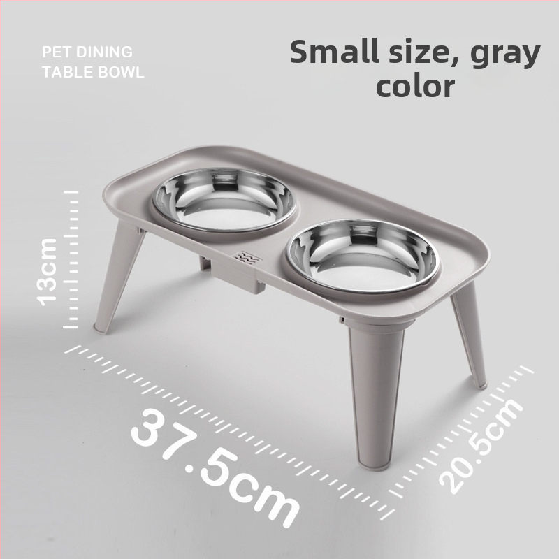 Nerūdijančio plieno gyvūnėlių maitinimo rinkinys — dvigubas dubuo su kaklo apsauga, išimamas, kilmė Zhejiang