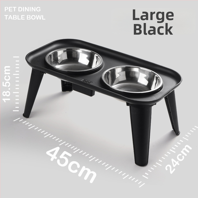 Nerūdijančio plieno gyvūnėlių maitinimo rinkinys — dvigubas dubuo su kaklo apsauga, išimamas, kilmė Zhejiang