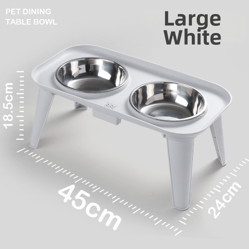 Nerūdijančio plieno gyvūnėlių maitinimo rinkinys — dvigubas dubuo su kaklo apsauga, išimamas, kilmė Zhejiang