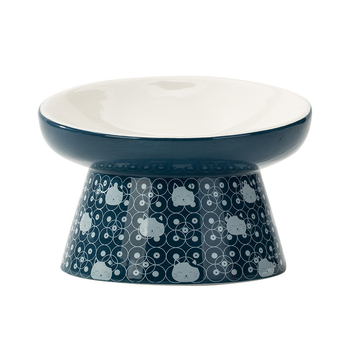 Керамична двойна купа за котки за храна и вода — дизайн за защита на шията, марка Nerve Cat, 18 бр. в кутия