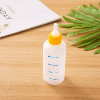 Σετ μπιμπερό φαγητού κατοικίδιων (3 τεμάχια) με μαλακές θηλές και βουρτσάκι – πλαστικό, κατάλληλο για κουτάβια και γατάκια