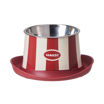 Roostevabast terasest kassikauss kaela toega — tõstetud, lekkekindel, sipelgade vastu, üks kauss