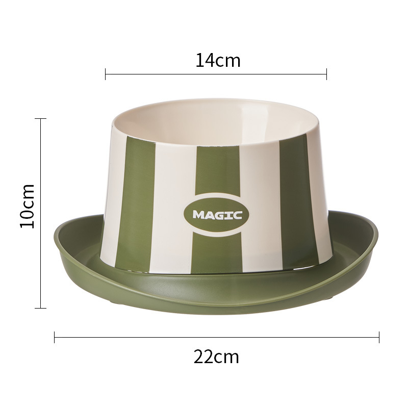 Roostevabast terasest kassikauss kaela toega — tõstetud, lekkekindel, sipelgade vastu, üks kauss