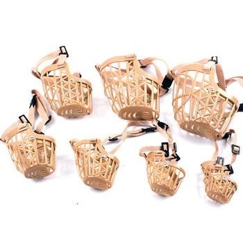 Дишаща кучешка муцуна маска, против ухапване, против лай; материал: пластмаса