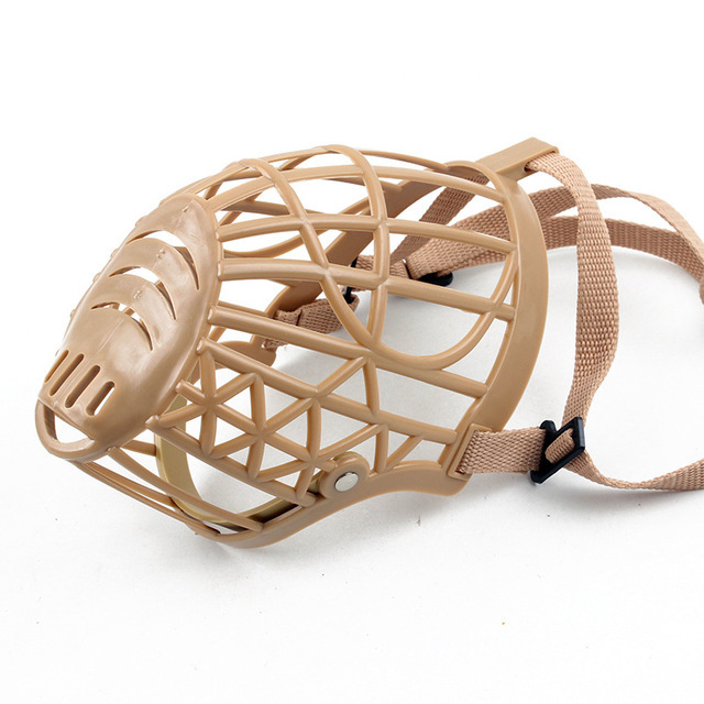 Дишаща кучешка муцуна маска, против ухапване, против лай; материал: пластмаса