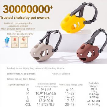 Šuns muzzlis – silikoninis, prieš įkandimą, prieš lojimą, sustabdo lojimą