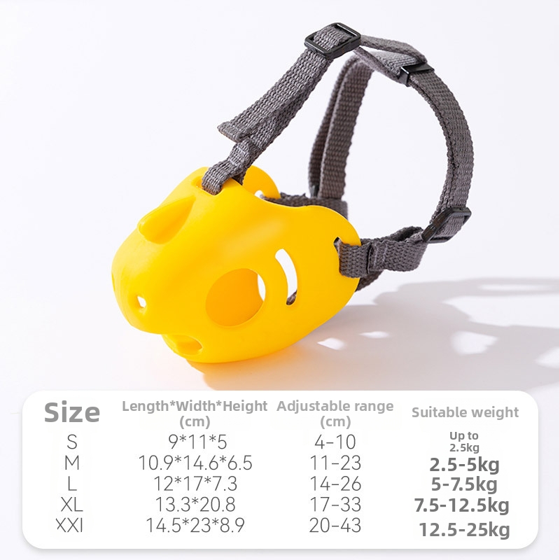 Šuns muzzlis – silikoninis, prieš įkandimą, prieš lojimą, sustabdo lojimą