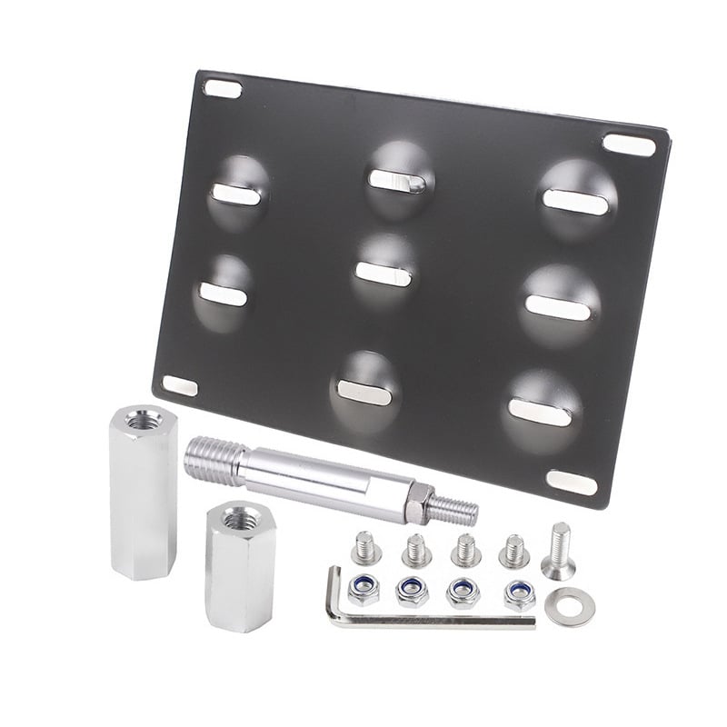 Auto numbriraam kaheksa auguga, alumiiniumist sulam, mudel BTD013, osa number BTD013, universaalne ühilduvus