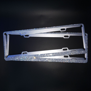 Alumiiniumist numbriraam teemantidega, uue energia sõidukitele, täis puurimise kujundus