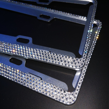 Alumiiniumist numbriraam teemantidega, uue energia sõidukitele, täis puurimise kujundus