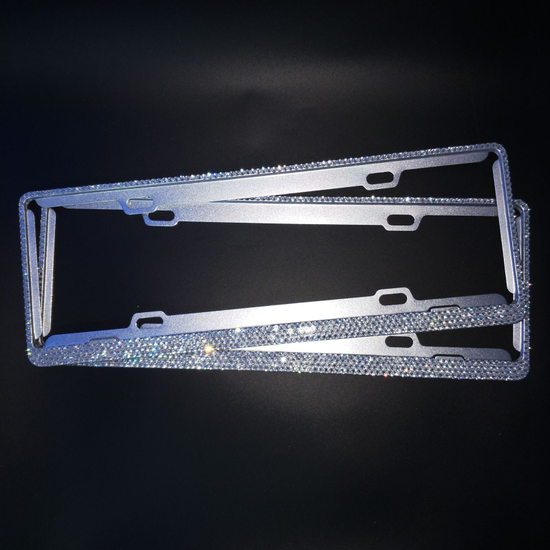 Alumiiniumist numbriraam teemantidega, uue energia sõidukitele, täis puurimise kujundus