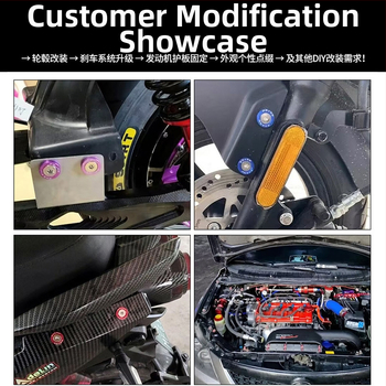 Dekoratyvinė varžtų tarpinė plokštė registracijos numerio rėmui ir rato centrui | Prekės ženklas: Zhe liqiang; Taikymas: Automobilių modifikacijos; Suderinamas su automobiliais ir motociklais; Licencijuotas privatus ženklas: Taip