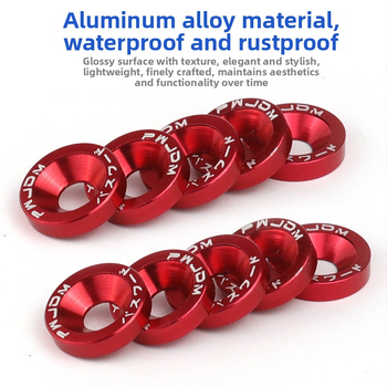 Dekoratyvinė varžtų tarpinė plokštė registracijos numerio rėmui ir rato centrui | Prekės ženklas: Zhe liqiang; Taikymas: Automobilių modifikacijos; Suderinamas su automobiliais ir motociklais; Licencijuotas privatus ženklas: Taip