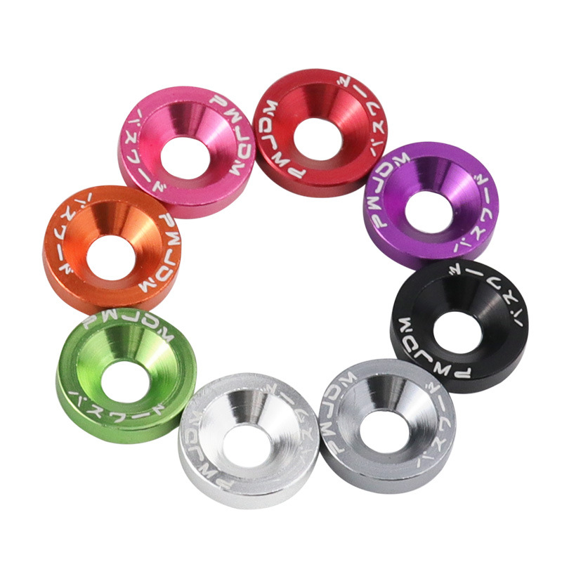 Dekoratyvinė varžtų tarpinė plokštė registracijos numerio rėmui ir rato centrui | Prekės ženklas: Zhe liqiang; Taikymas: Automobilių modifikacijos; Suderinamas su automobiliais ir motociklais; Licencijuotas privatus ženklas: Taip