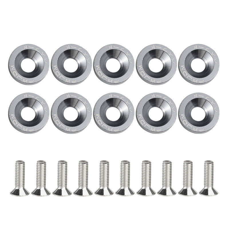 Dekoratyvinė varžtų tarpinė plokštė registracijos numerio rėmui ir rato centrui | Prekės ženklas: Zhe liqiang; Taikymas: Automobilių modifikacijos; Suderinamas su automobiliais ir motociklais; Licencijuotas privatus ženklas: Taip