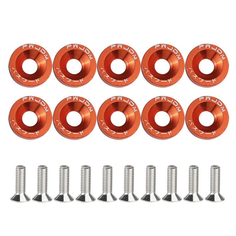 Dekoratyvinė varžtų tarpinė plokštė registracijos numerio rėmui ir rato centrui | Prekės ženklas: Zhe liqiang; Taikymas: Automobilių modifikacijos; Suderinamas su automobiliais ir motociklais; Licencijuotas privatus ženklas: Taip