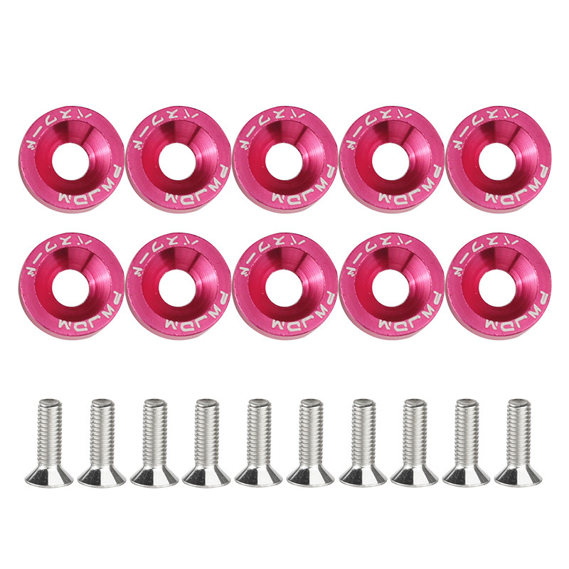 Dekoratyvinė varžtų tarpinė plokštė registracijos numerio rėmui ir rato centrui | Prekės ženklas: Zhe liqiang; Taikymas: Automobilių modifikacijos; Suderinamas su automobiliais ir motociklais; Licencijuotas privatus ženklas: Taip