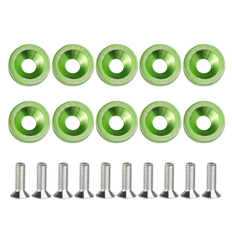 Dekoratyvinė varžtų tarpinė plokštė registracijos numerio rėmui ir rato centrui | Prekės ženklas: Zhe liqiang; Taikymas: Automobilių modifikacijos; Suderinamas su automobiliais ir motociklais; Licencijuotas privatus ženklas: Taip