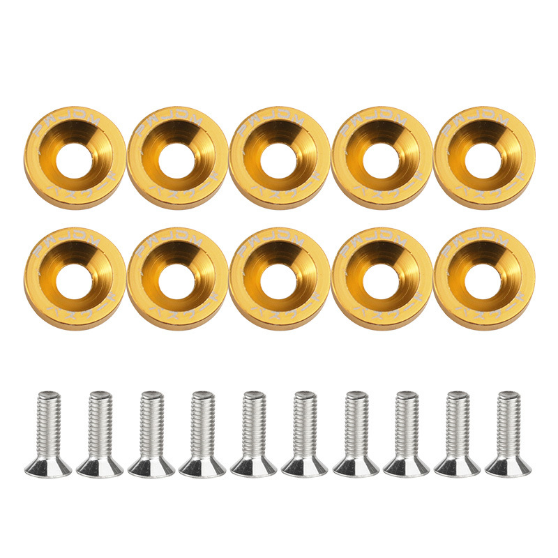 Dekoratyvinė varžtų tarpinė plokštė registracijos numerio rėmui ir rato centrui | Prekės ženklas: Zhe liqiang; Taikymas: Automobilių modifikacijos; Suderinamas su automobiliais ir motociklais; Licencijuotas privatus ženklas: Taip