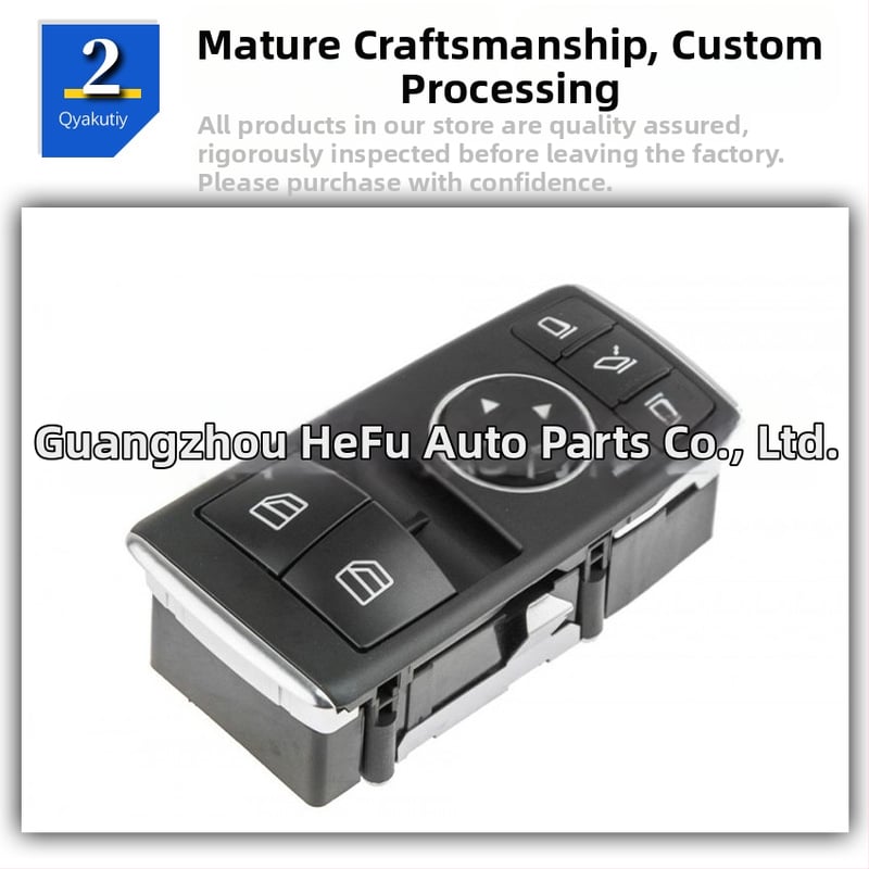 Elektriskais automašīnu logu pacēlāja slēdzis Mercedes-Benz, modelis A1698206610, saderīgs ar W245/B200, ABS, spriegums standarta