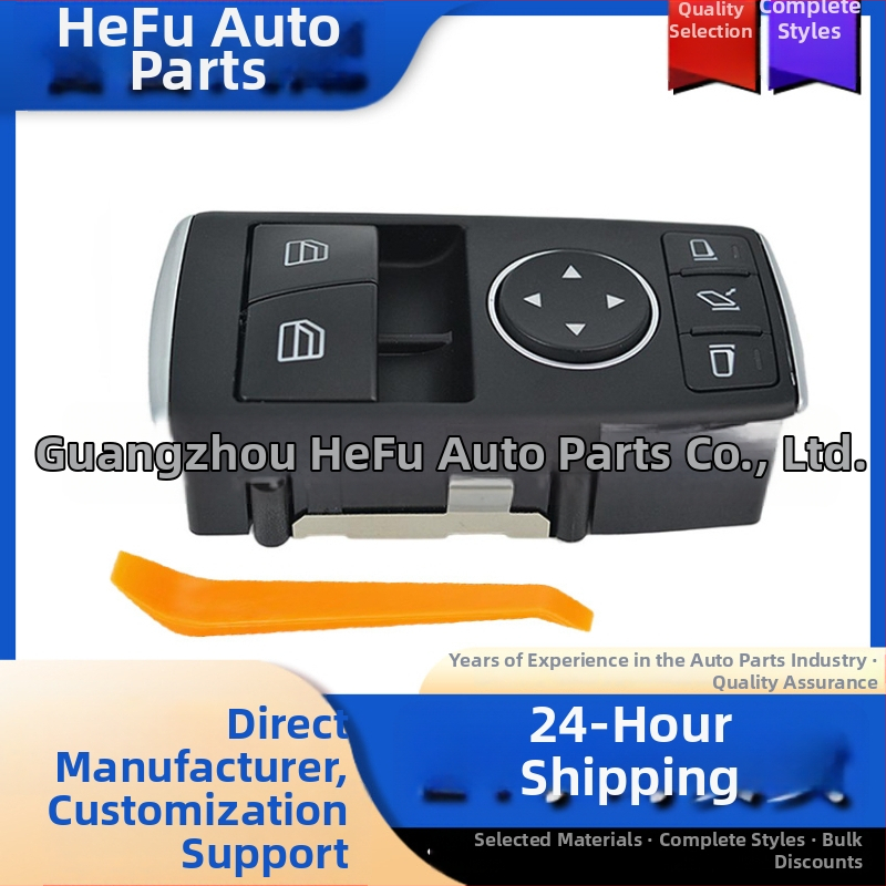 Elektrinis Mercedes-Benz automobilio langų kėlimo jungiklis, modelis A1698206610, suderinamas su W245/B200, ABS, įtampa standartinė
