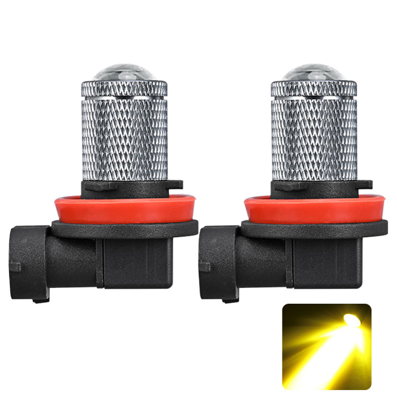 LED miglo žibintas automobiliui, universalūs, H7/H11/9005/9006, 12V, aliuminio korpusas