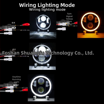 Wrangler LED esilatern Angel Eye rõngaga, maasturiga sobib — 12V, 40W, 4000lm, IP67