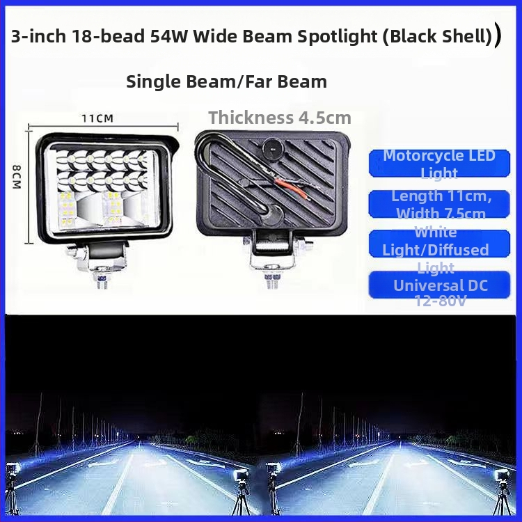 LED prožektorius elektriniams automobiliams ir sunkvežimiams — didelio matomumo modelis; Galia: 150; Įtampa: 12-80V; Medžiaga: aliuminio lydinys; IP68