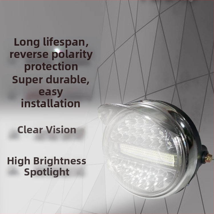 Интегриран LED фар за висок лъч за триколка/мотоциклет, 12V–84V