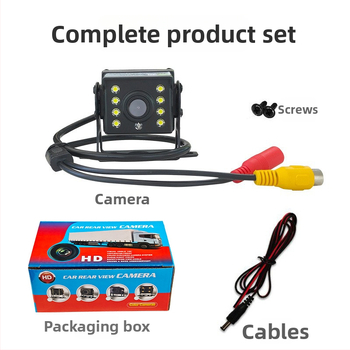 Atbulinės eigos kamera autobusus ir sunkvežimius, 9-36V įtampa, 170° matymo kampas, 720x480 raiška, AV išvestis, veidrodinis vaizdas
