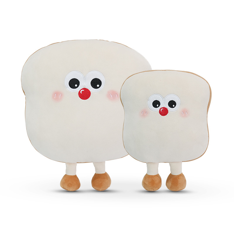 Feather cen Puhas auto kaela padja Toast Biscuits mustril, täidis PP puuvill