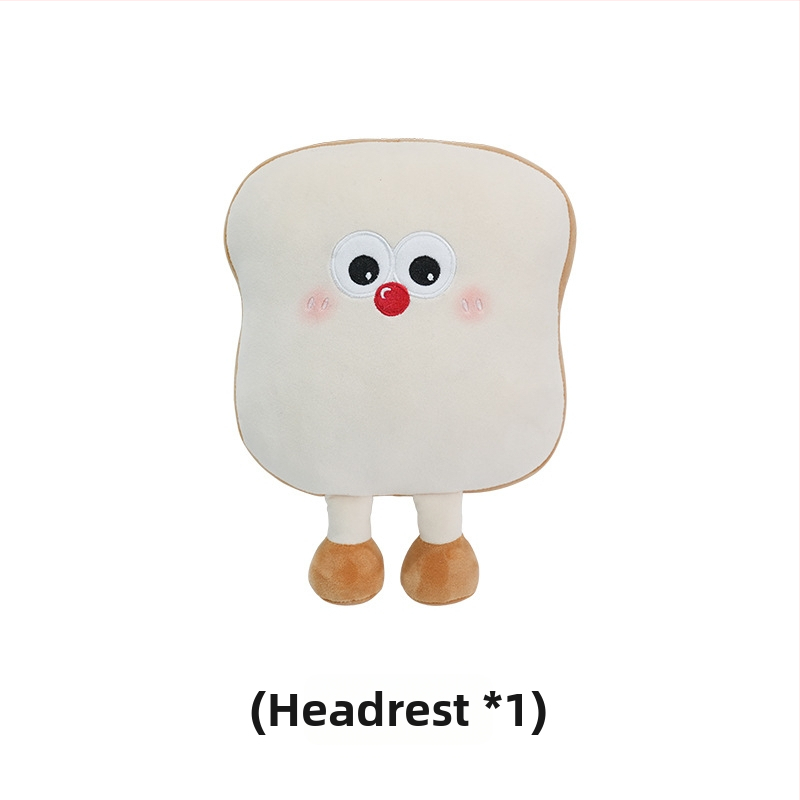 Feather cen Puhas auto kaela padja Toast Biscuits mustril, täidis PP puuvill