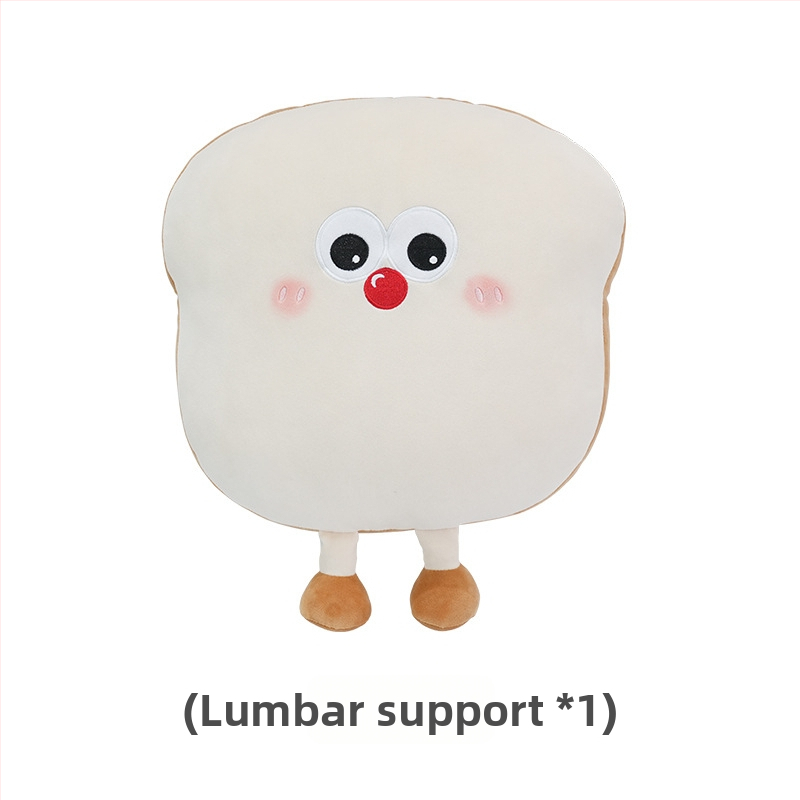 Feather cen Puhas auto kaela padja Toast Biscuits mustril, täidis PP puuvill